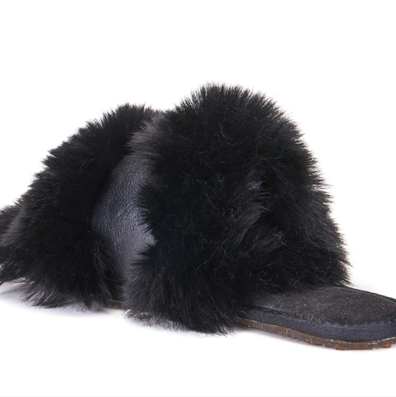 Australia Luxe Collective Slides Muchas Black Size 8 #112 - Picture 3 of 10